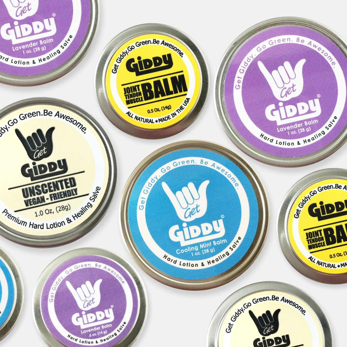 Range of Giddy Balm Products - Gymnast Skin Care
